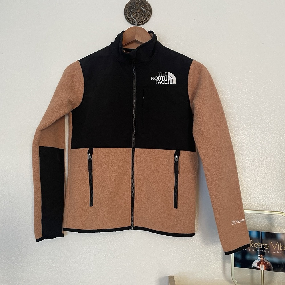 North Face Denali Full Zip Polartec Jacket Almond Butter Youth/Teen Large (12)